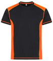 T-shirt Clique Ambition-T 029376 Zwart-Signaal Oranje